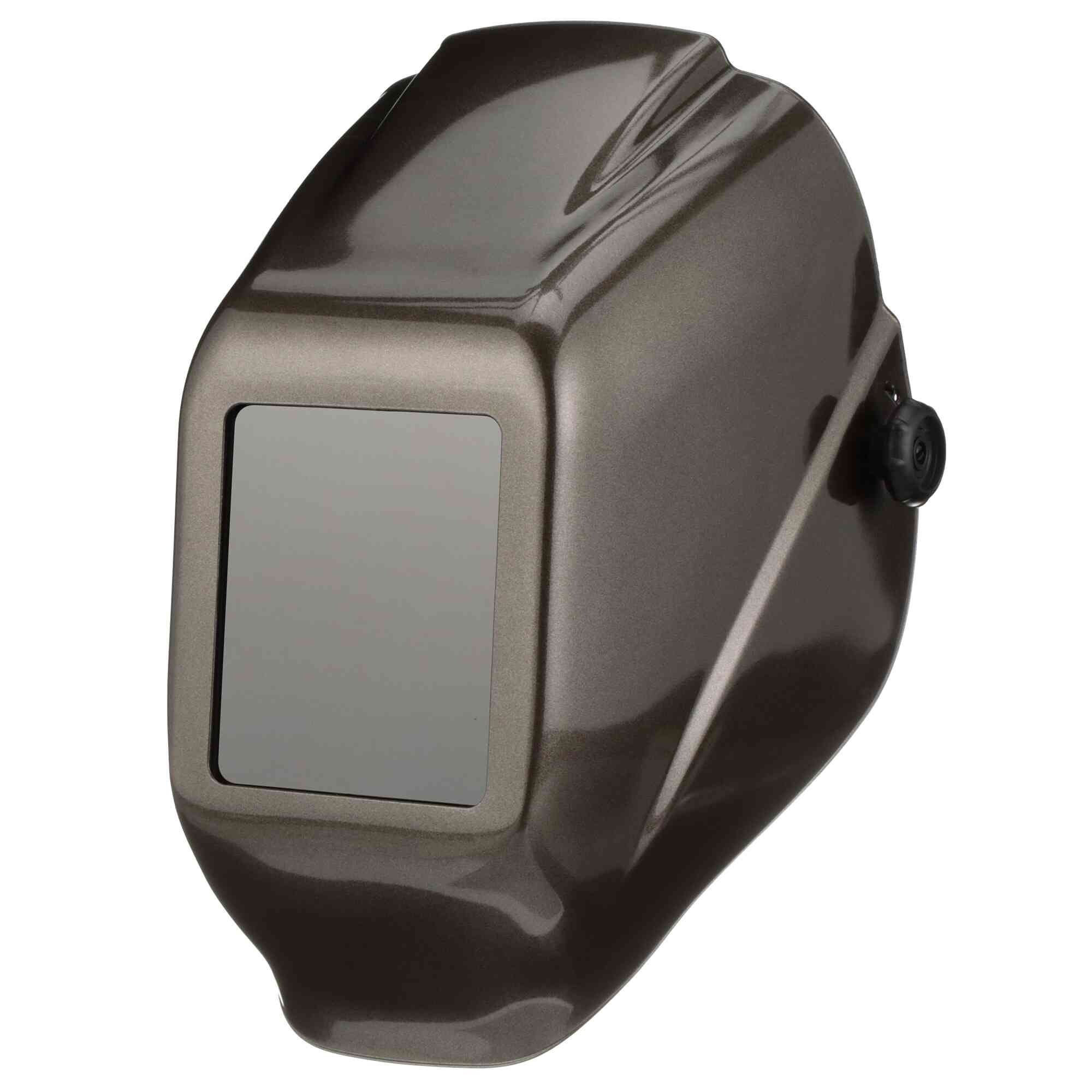 Jackson Safety® - Welding Helmet - Passive - Hydraflex™ - 4.5" x 5.25" Viewing Area - Shade 10 - 370 Speed Dial Headgear - Heavy Metal Graphics - HLX 100 Series - Model # 20508